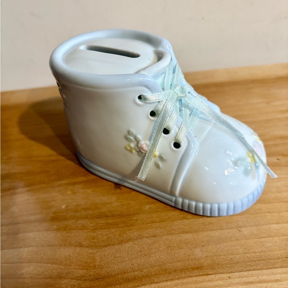 Vintage Ceramic Kids Shoe Bank